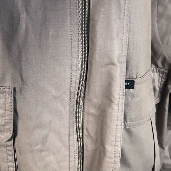 Vintage Members Only Bomber Jacket Size 42 Khaki - Picture 4 of 10